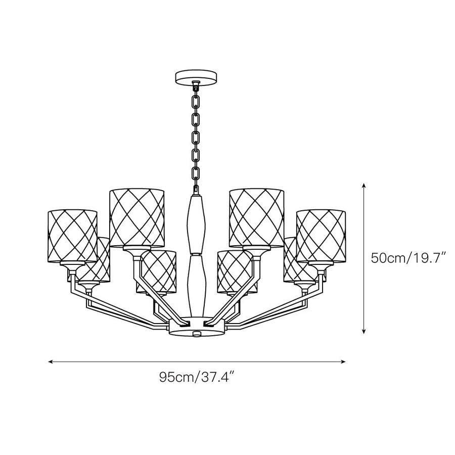 Eilon Chandelier – detail 4 — Dimension drawings 2