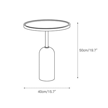Ekero Square Side Table – detail 3 — Dimension drawings 1