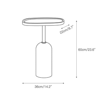 Ekero Square Side Table – detail 5 — Dimension drawings 3