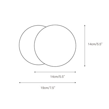 Eclipse Disc Wall Lamp – detail 3 — Dimension drawings 1