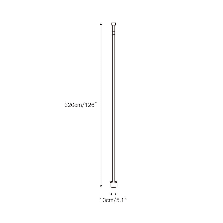 Elastica Floor Lamp – detail 3 — Dimension drawings 1