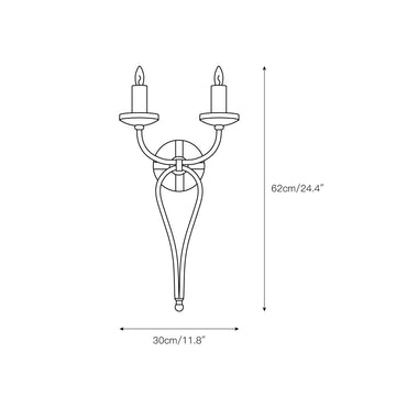 Elba Wall Lamp – detail 3 — Dimension drawings 1