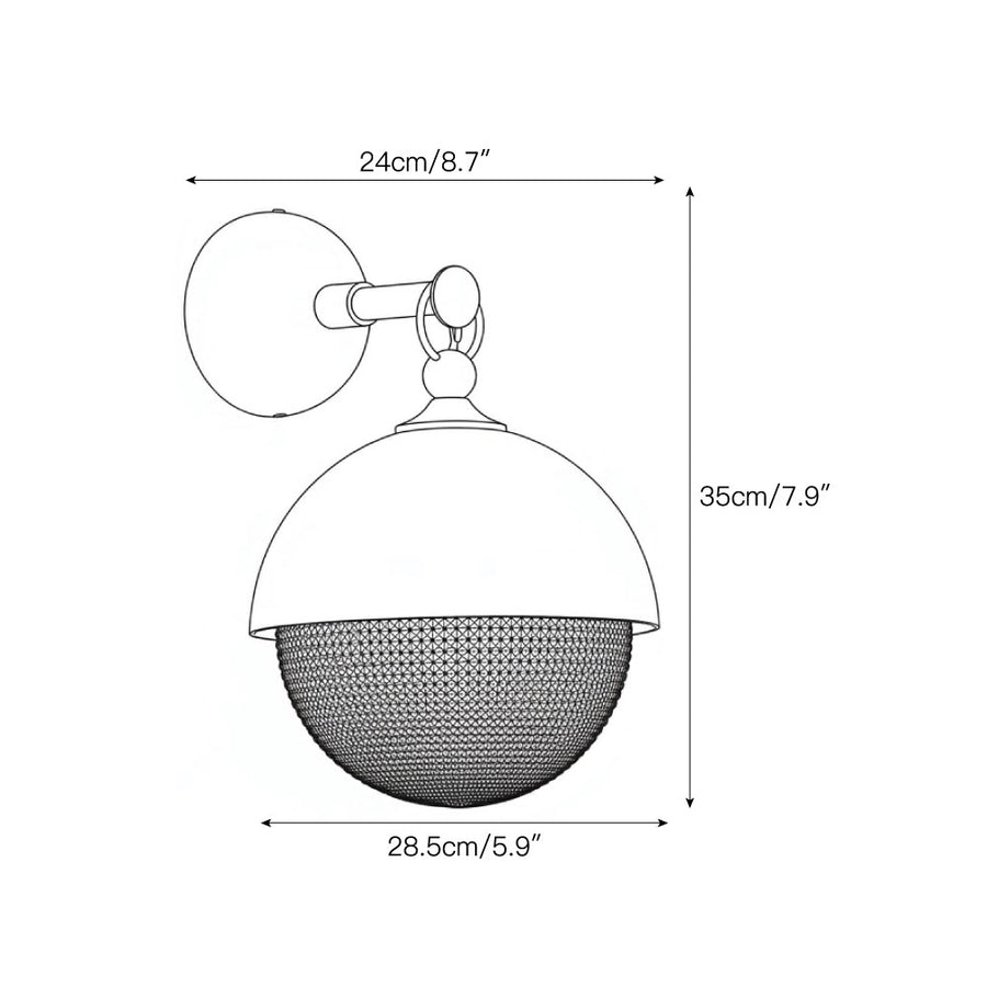 Elbronne Wall Sconce – detail 3 — Dimension drawings 1
