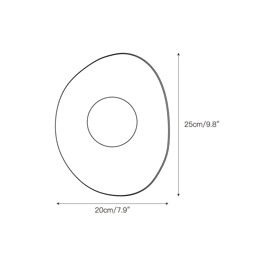Element Travertine Wall Lamp – detail 3 — Dimension drawings 1