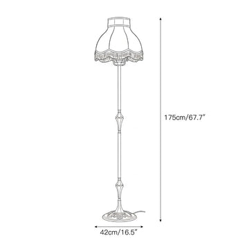 Elizabeth Floor Lamp – detail 3 — Dimension drawings 1