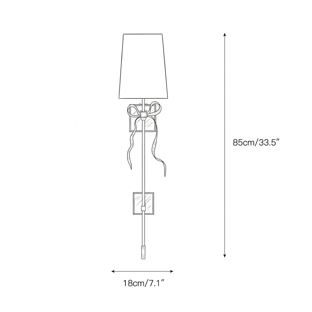 Ellery Gros-Grain Bow Sconce