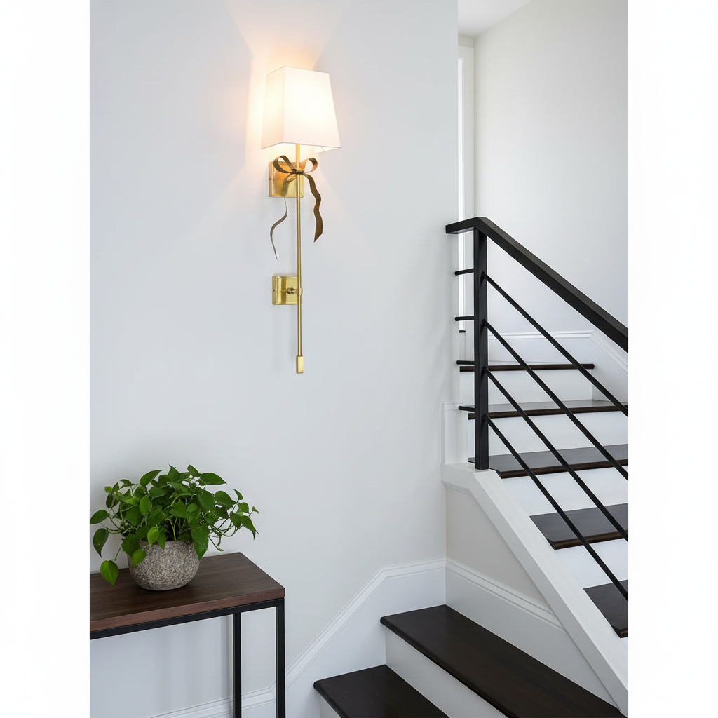 Ellery Gros-Grain Bow Sconce