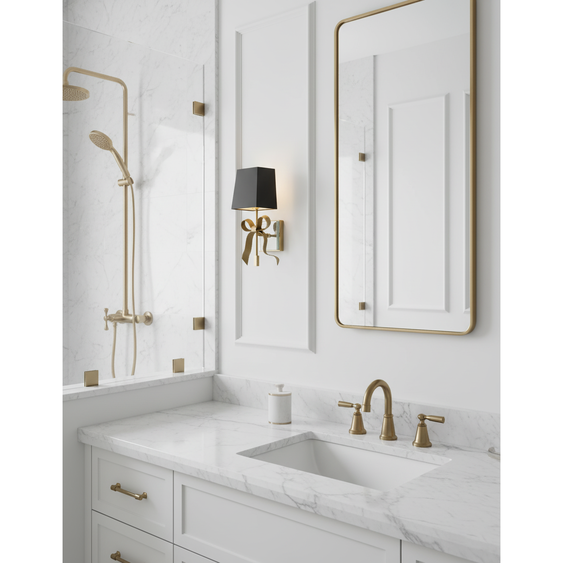 Ellery Gros-Grain Bow Sconce