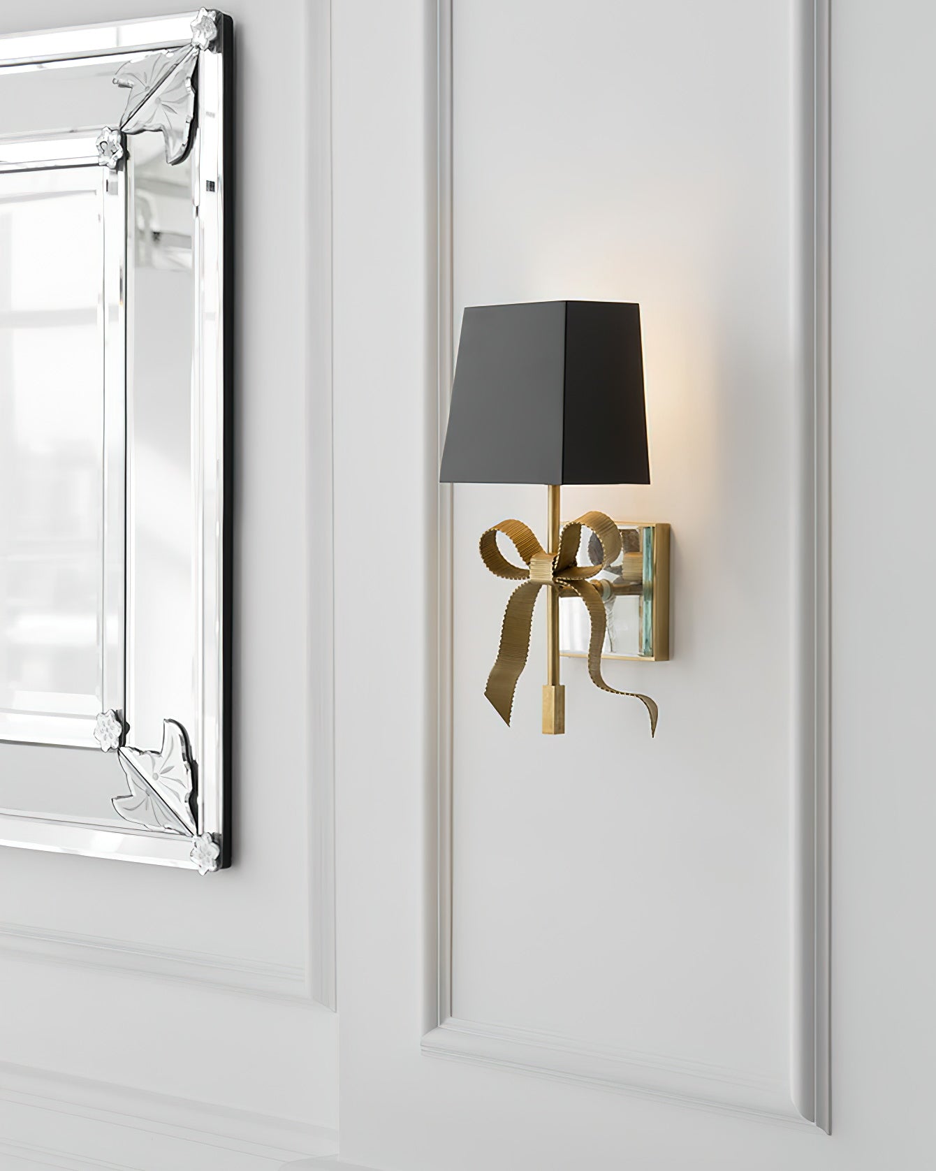 Ellery Gros-Grain Bow Sconce
