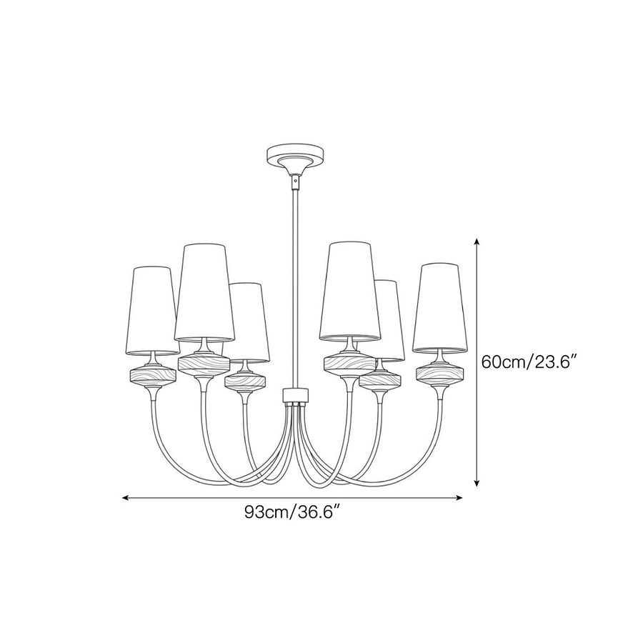 Kroonluchter Ellsworth — Dimension drawings 1