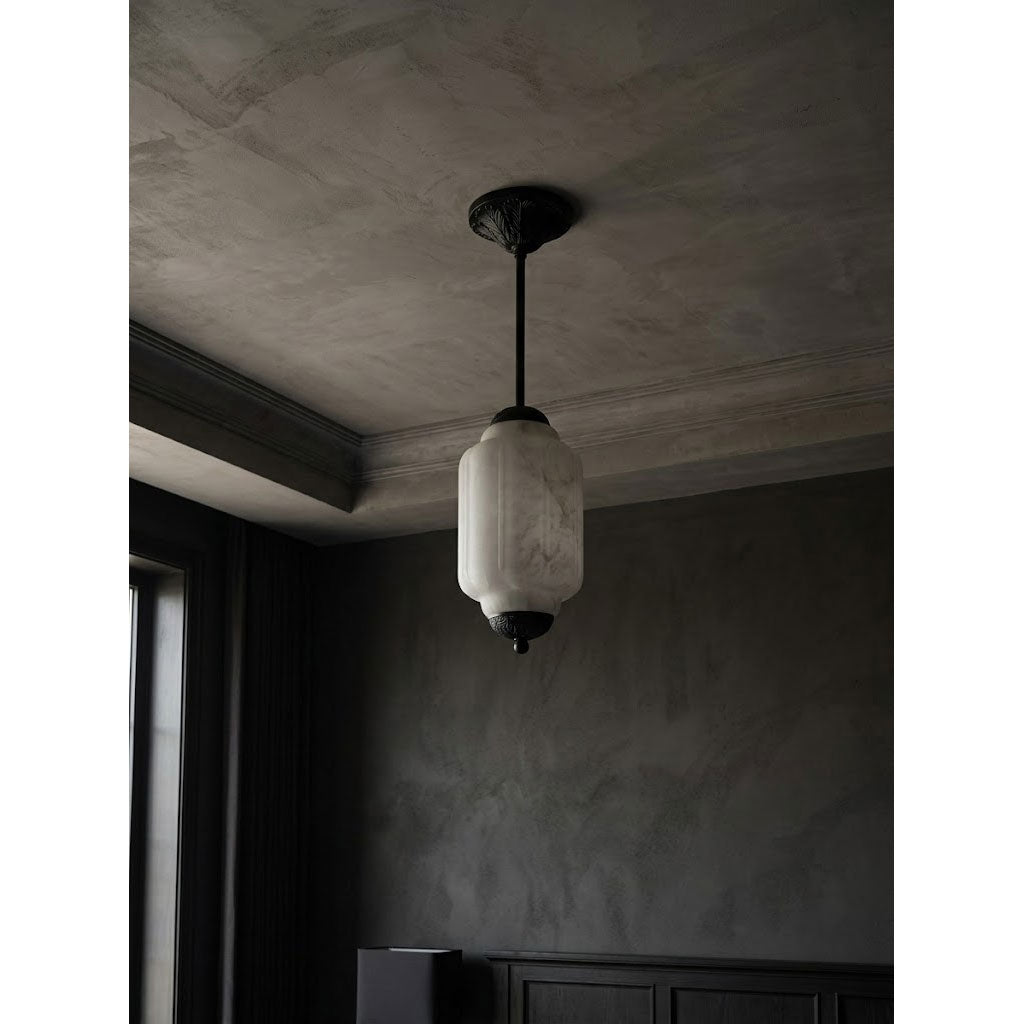 Eloise Scallop Alabaster Flush Mount Ceiling Light
