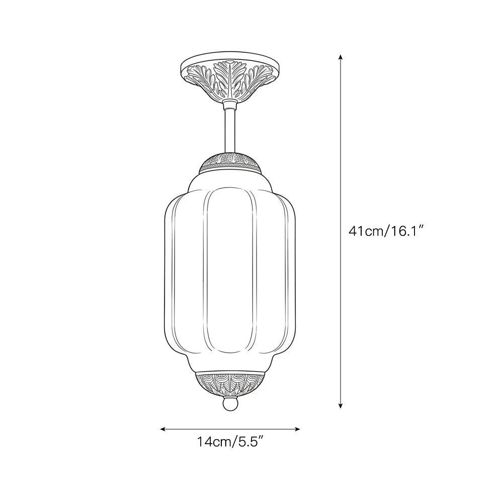 Eloise Scallop Alabaster Flush Mount Ceiling Light