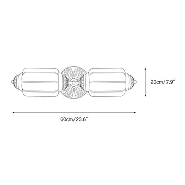 Eloise Scallop Glass Sconce – detail 3 — Dimension drawings 1