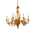 Load image into Gallery viewer, Eloise Brass Leaf Chandelier
