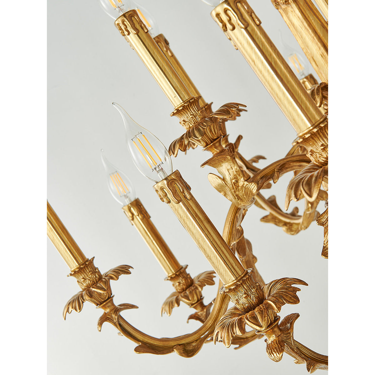 Eloise Brass Leaf Chandelier