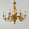Load image into Gallery viewer, Eloise Brass Leaf Chandelier
