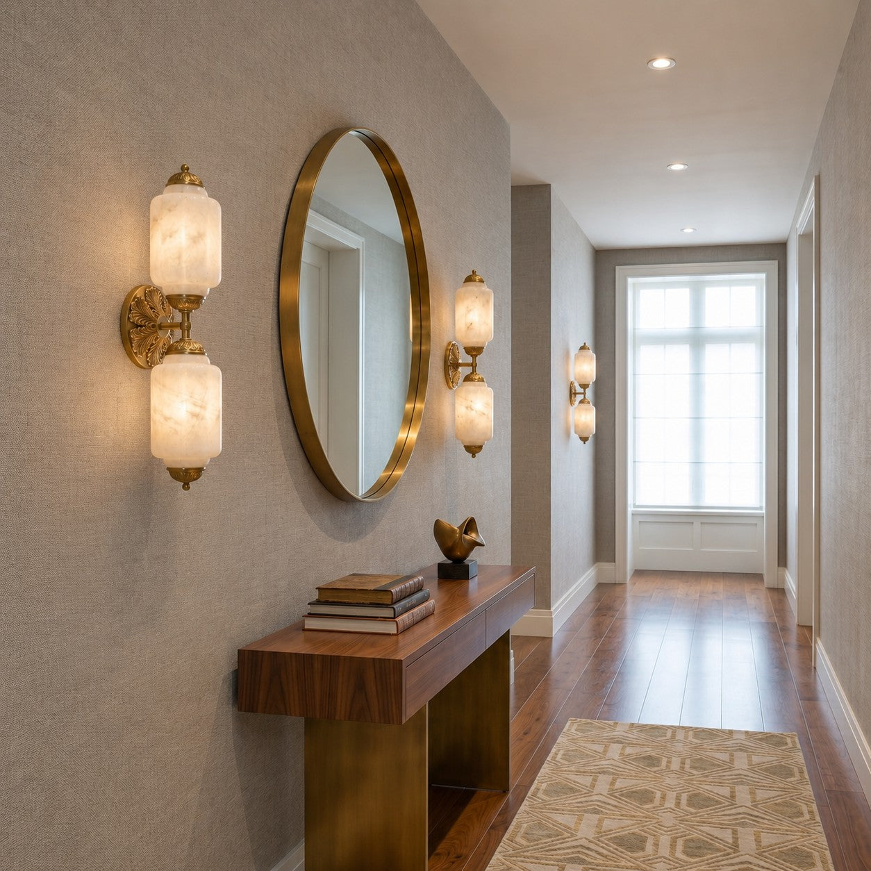 Eloise Scallop Alabaster Wall Sconce