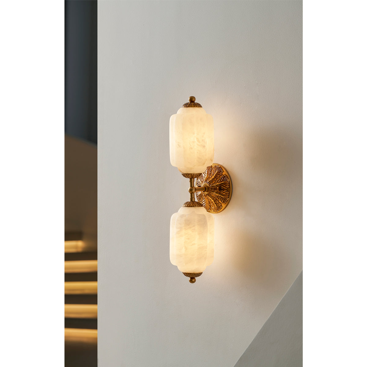 Aplique de pared Eloise Scallop Alabaster