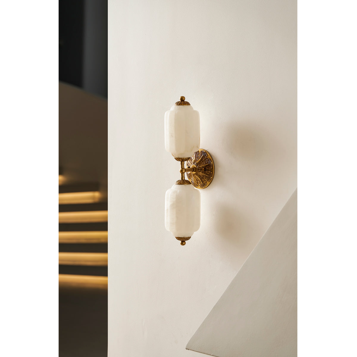 Aplique de pared Eloise Scallop Alabaster