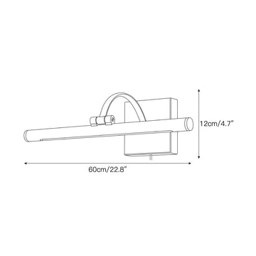 Elowen Brass Plug-in Wall Sconce – detail 3 — Dimension drawings 1