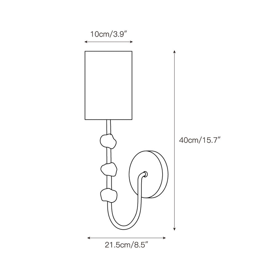 Emile Wall Lamp – detail 3 — Dimension drawings 1