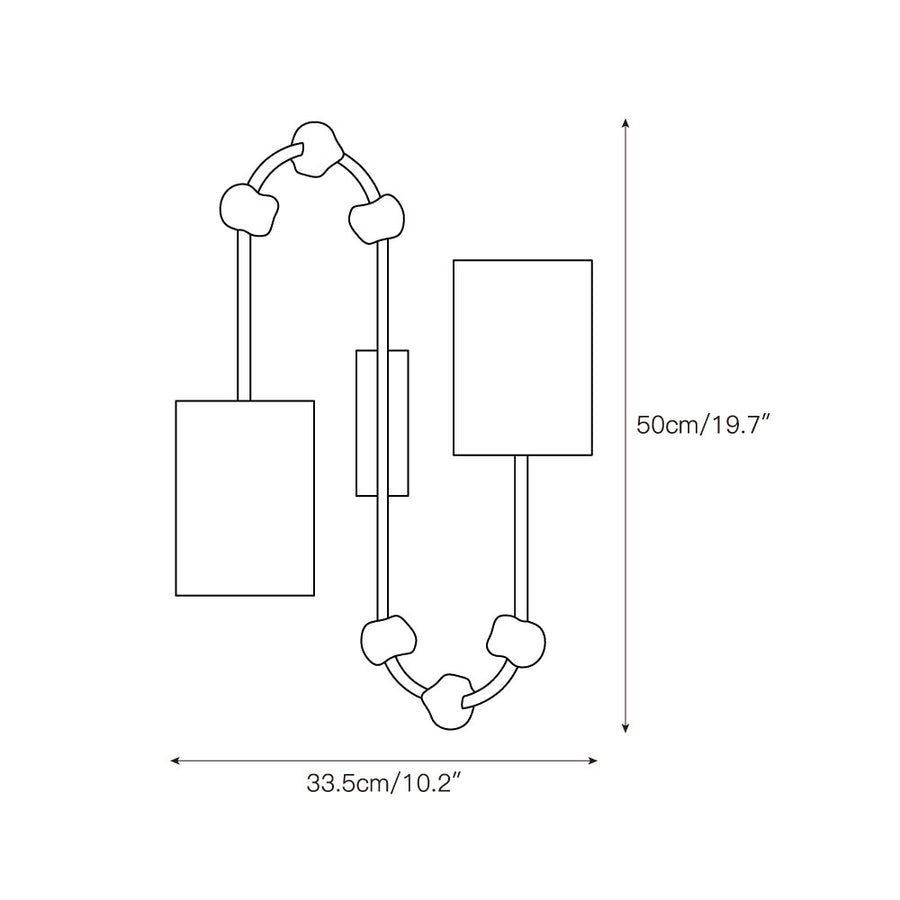 Emile Wall Lamp – detail 4 — Dimension drawings 2