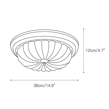 Emily Ceiling Lamp – detail 3 — Dimension drawings 1