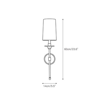 Emily Wall Lamp – detail 3 — Dimension drawings 1