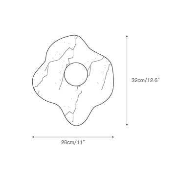 Emma Marble Wall Lamp – detail 4 — Dimension drawings 2