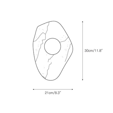 Emma Marble Wall Lamp – detail 3 — Dimension drawings 1
