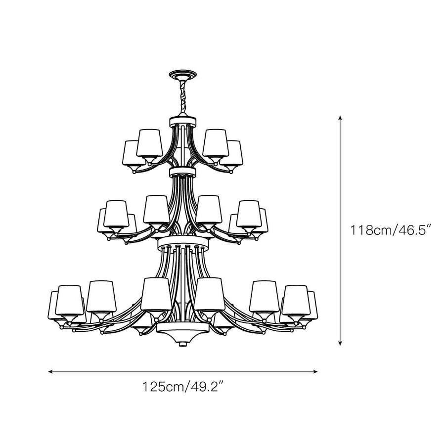Enclave Chandelier – detail 8 — Dimension drawings 6