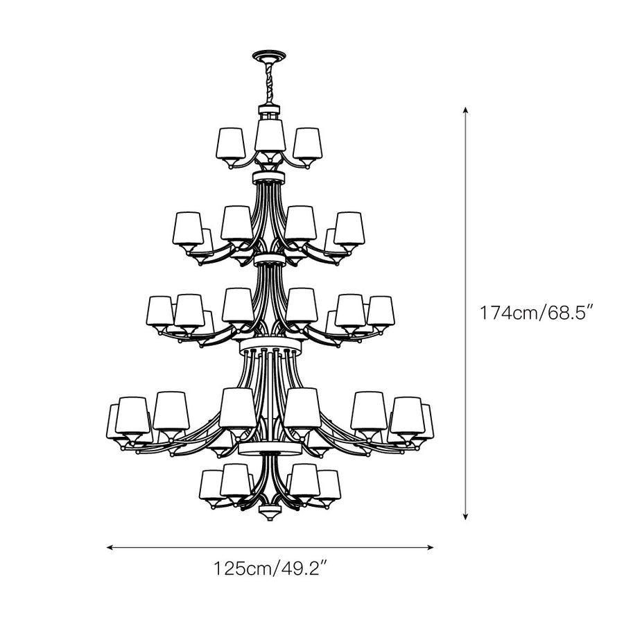 Enclave Chandelier – detail 10 — Dimension drawings 8