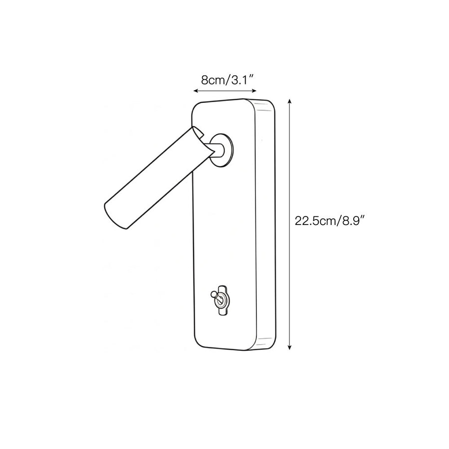 Enna Surface Wall Lamp – detail 3 — Dimension drawings 1