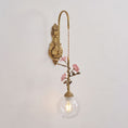 Load image into Gallery viewer, Evelyn Glass Rose Wall Sconce
