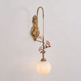Load image into Gallery viewer, Evelyn Glass Rose Wall Sconce
