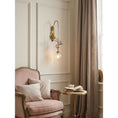 Load image into Gallery viewer, Evelyn Glass Rose Wall Sconce

