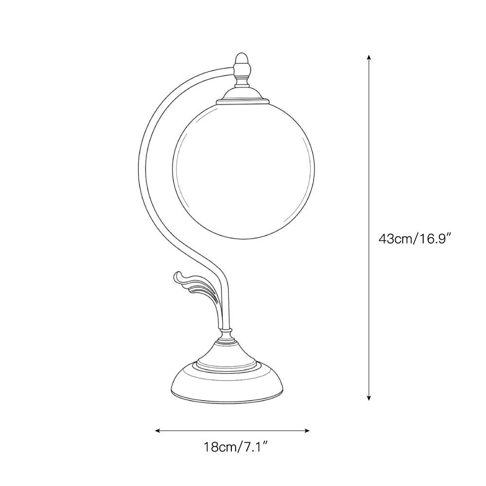 Evelyn Glass Table Lamp