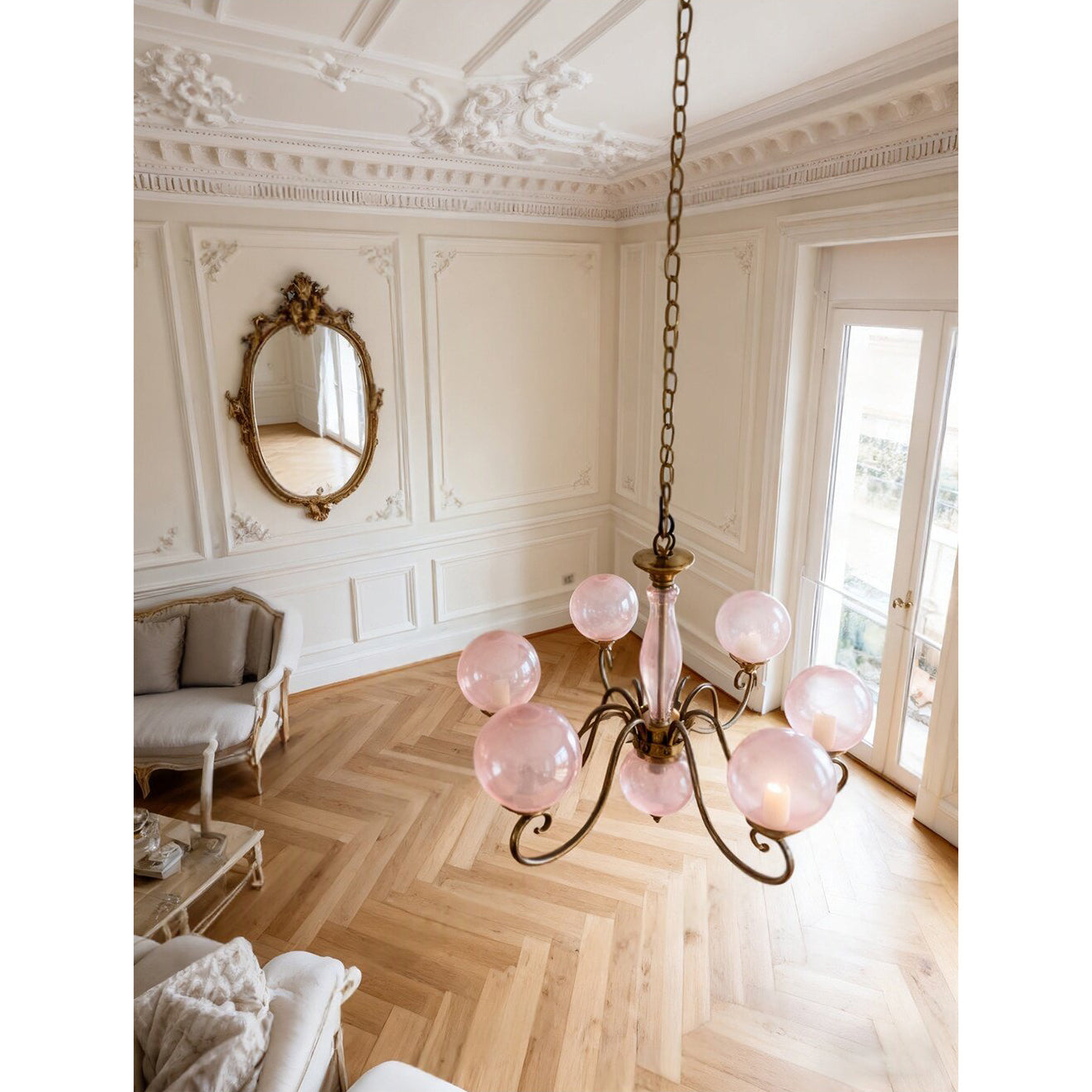 Evelyn Glass Chandelier