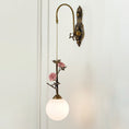 Load image into Gallery viewer, Evelyn Glass Rose Wall Sconce
