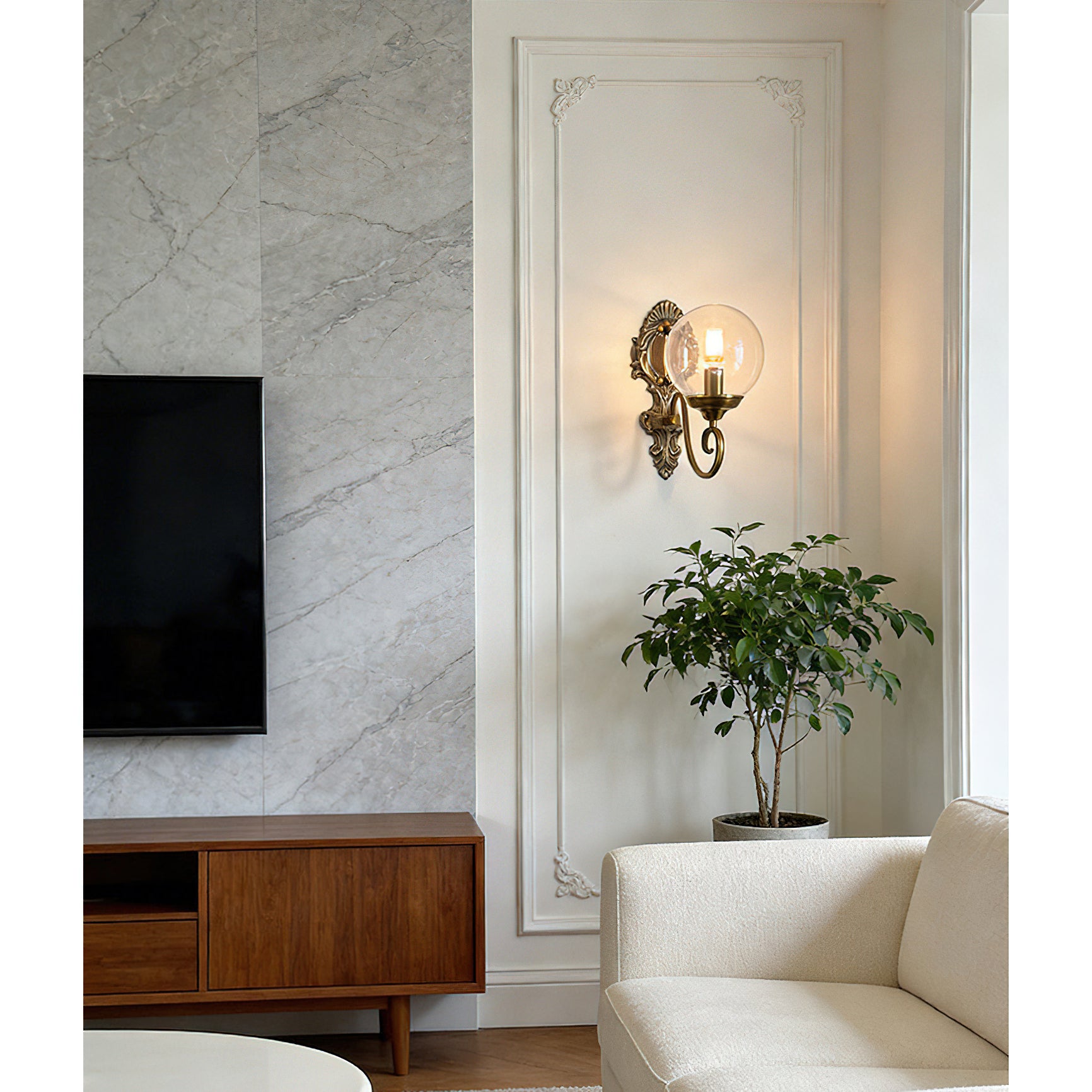 Evelyn Glass Wall Lamp