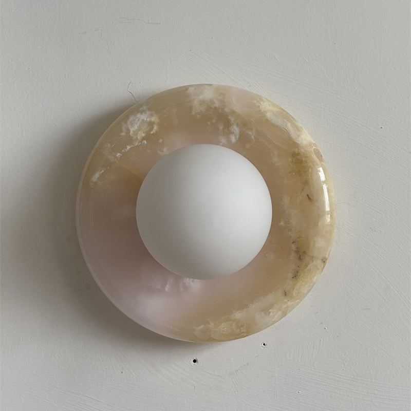 Orli Pink Onyx Wall Sconce