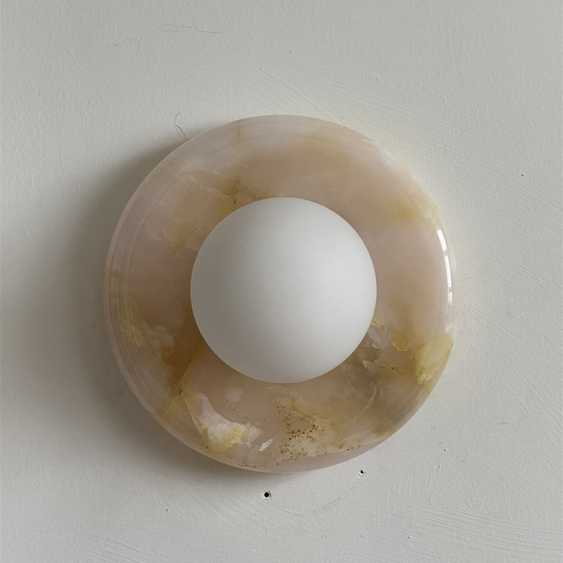 Orli Pink Onyx Wall Sconce
