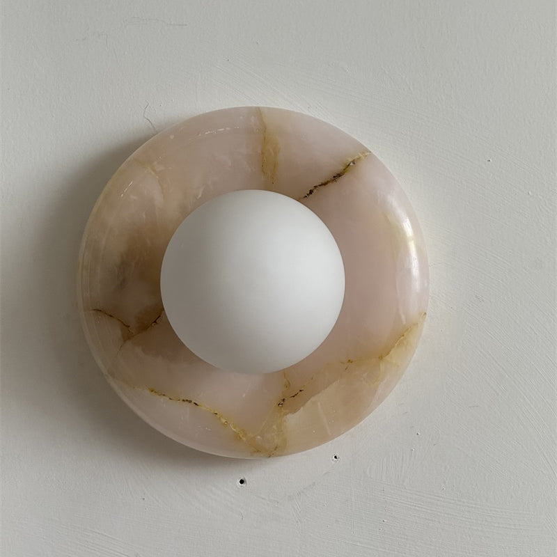 Orli Pink Onyx Wall Sconce