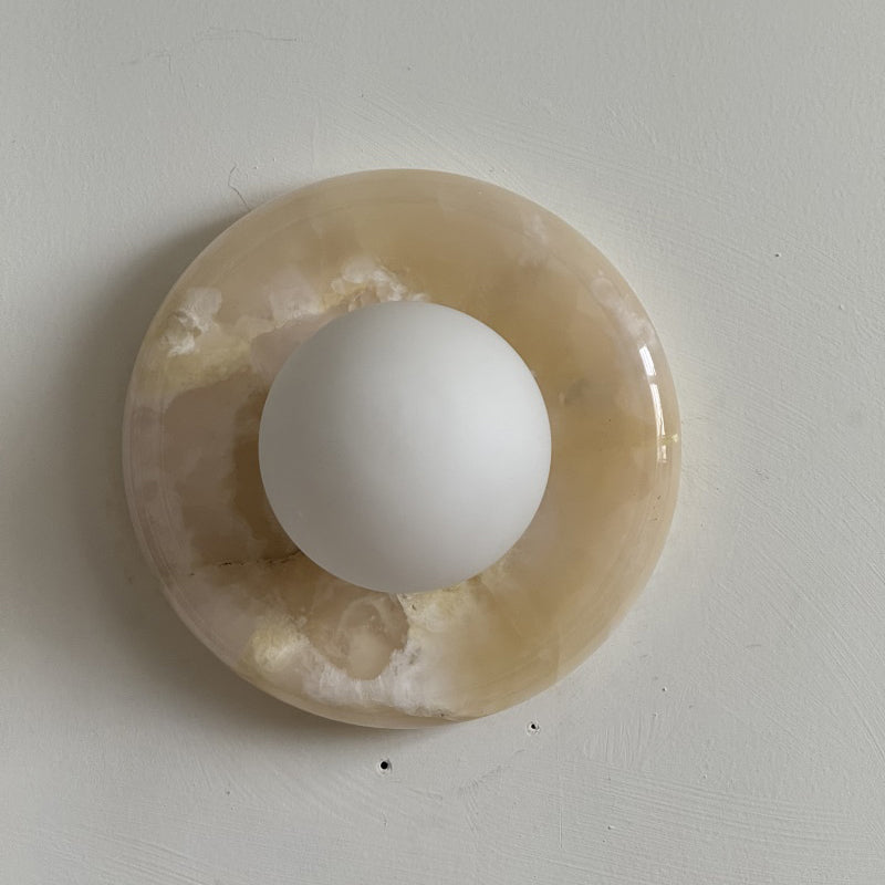 Orli Pink Onyx Wall Sconce