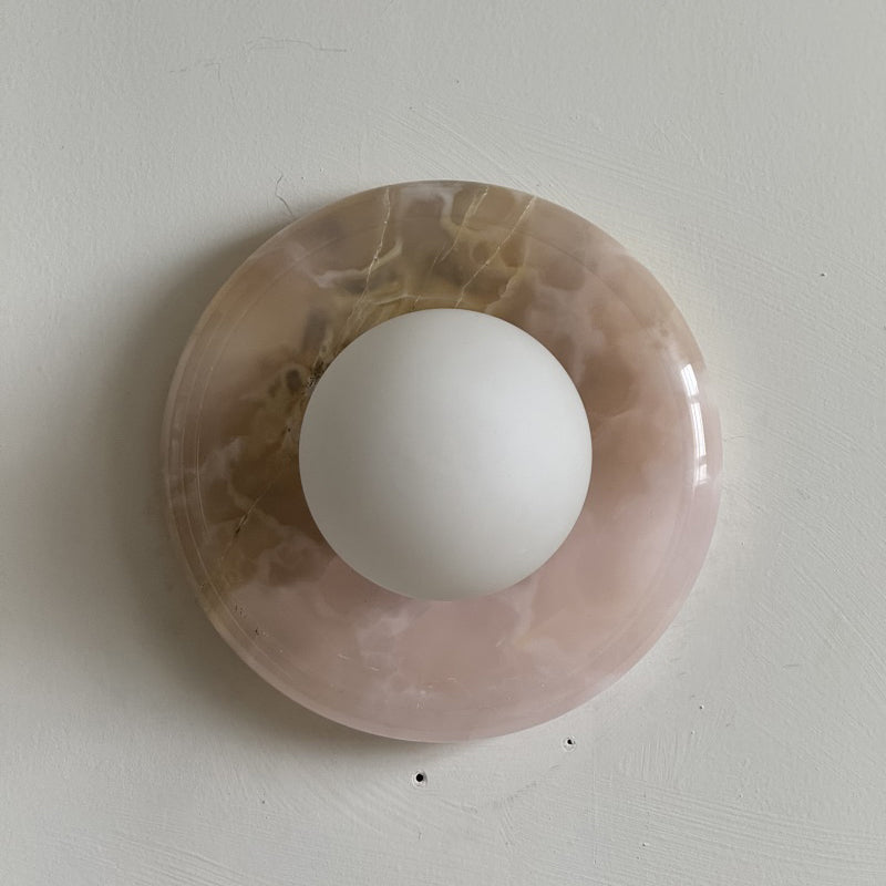 Orli Pink Onyx Wall Sconce
