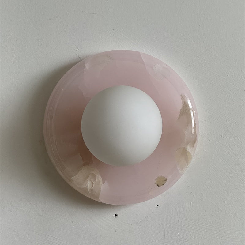 Orli Pink Onyx Wall Sconce