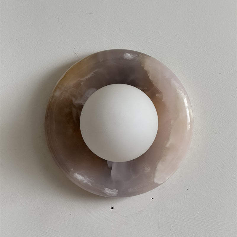 Orli Pink Onyx Wall Sconce