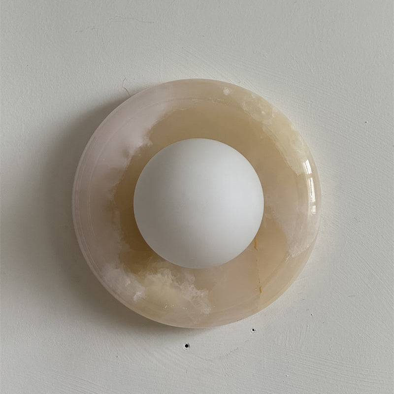 Orli Pink Onyx Wall Sconce