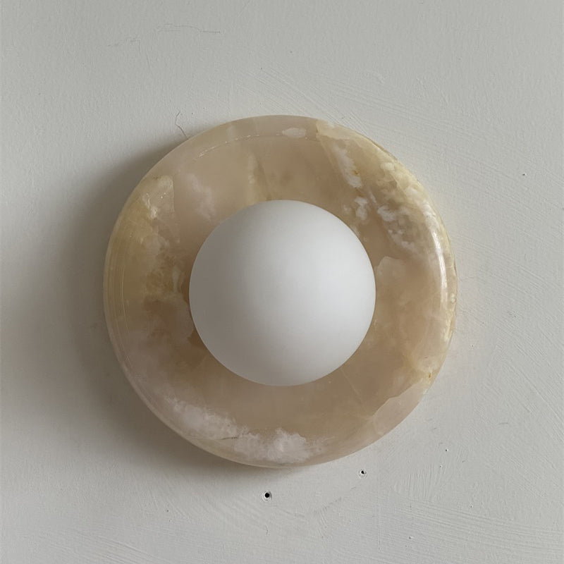 Orli Pink Onyx Wall Sconce