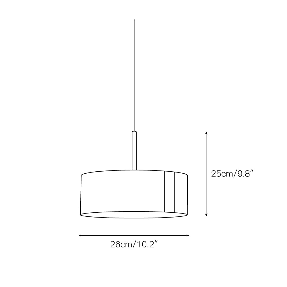 Lampe à suspension en feutre